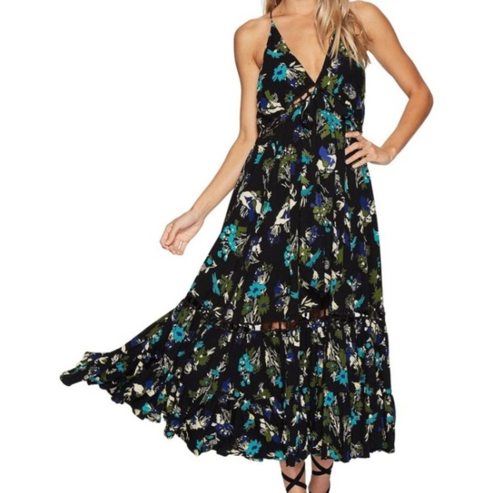 Free People Pages of Gold Maxi Dress - Picture 1 of 11